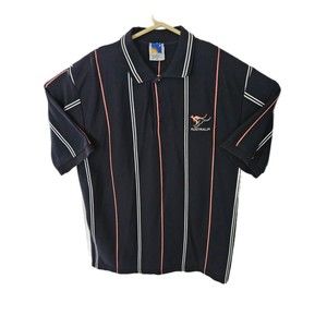 Purely Australian Clothing Company Men's XL Stripe Polo Shirt Made In Australia